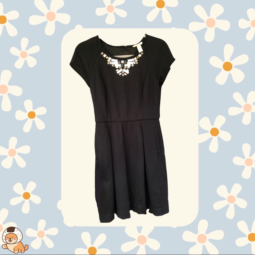 Banana Republic Jewel Neckline Fit and Flare Dress - Picture 5 of 11